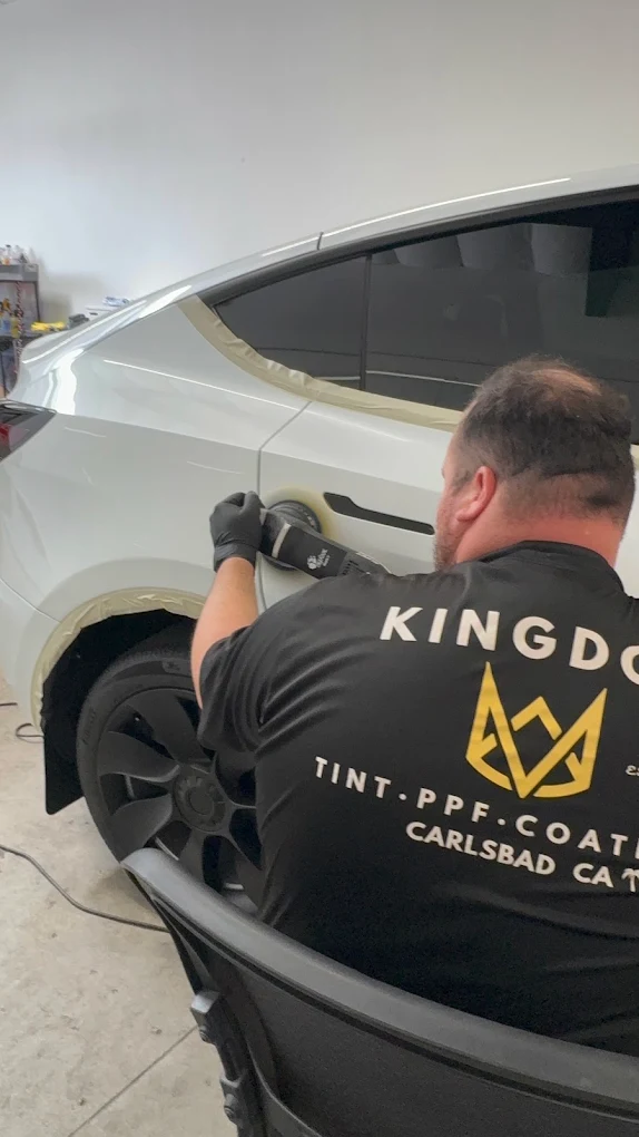 Glossy ceramic coated paint finish at Kingdom Tint