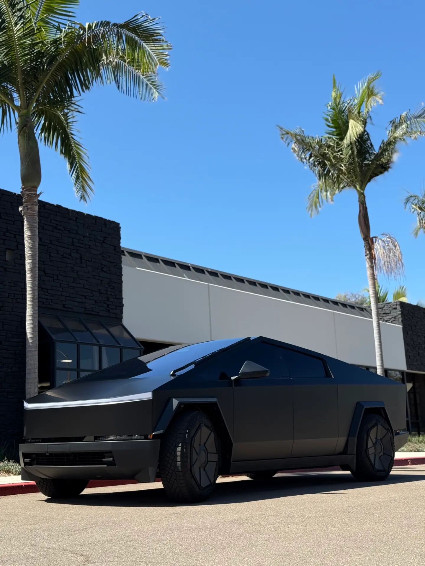 Tesla Cybertruck with a clean, protected finish outside Kingdom Tint